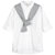 七格格 2017春装新款 简约纯色可拆卸披肩两穿五分袖衬衫 女N407(白色 L)第5张高清大图