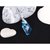 蛟蓓（JIAOBEI）XLS110321064天鹅扣陨石水晶项链（蓝色）第2张高清大图