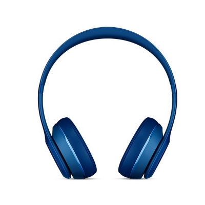 Beats Solo2 通用重低音音乐耳麦 耳机头戴式(蓝色)