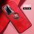 VIVOX50新款手机壳步步高x50pro金属护眼皮纹壳X50PRO+防摔磁吸指环保护套(儒雅红指环款 X50PRO)第2张高清大图