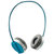 雷柏无线立体声麦克风耳机H3070蓝第2张高清大图