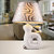 汉斯威诺 陶瓷台灯 卧室床头灯 现代简约创意时尚可爱温馨田园灯具(白兔带光源（HS203011）)第3张高清大图