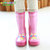 儿童雨鞋韩国新款儿童防水环保儿童雨靴宝宝雨鞋卡通雨鞋防滑雨靴(绿色 31码（内长20.6cm))第2张高清大图