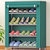 索尔诺 4层鞋柜简易鞋柜防尘自由组装鞋橱储物柜04C(紫色 04C)第4张高清大图