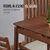 A家 实木餐桌椅组合 原木色橡胶实木饭桌 现代餐家具1.2米小户型饭桌套装 现代简约(餐桌 默认)第5张高清大图
