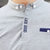 古莱登 夏季纯色翻领体恤衫男士韩版修身潮POLO衫男短袖T恤(深蓝色 XXL)第2张高清大图