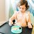 美国Kizingo进口儿童助食碗宝宝餐盘婴儿童餐具辅食碗学吃饭训练(石榴红)第4张高清大图