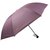 天堂伞  麻纹咖啡胶涂层 防晒 遮阳伞  UPF50+ 三折     晴雨伞  （16）33317E 淡淡不语(紫色)第2张高清大图