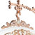 汉时欧式客厅轻奢装饰双面钟实木静音挂钟创意时尚石英钟表 HDS21(白色大号)第3张高清大图