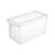 日本进口食品级厨房冰箱收纳盒抽屉式冷冻食品保鲜盒蔬菜收纳神器(粉色两只装4.7L 默认版本)第5张高清大图