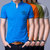 富贵鸟 短袖T恤男棉质立领体恤衫 17001FG1728(桔色 XL)第4张高清大图