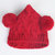 milkyfriends婴幼儿3-6-24个月儿童针织纯手工毛线帽秋冬宝宝帽子(红色 均码（44-50CM）)第2张高清大图