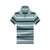 CINESSD夏季新款短袖男式POLO衫时尚商务条纹翻领纯棉男士T恤(3329中灰色 170/M)第6张高清大图