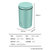 长虹（CHANGHONG）小圆桶大迷你半自动单桶单缸小单桶洗衣机洗鞋家用附带沥水(绿色 5.5公斤 沥水篮 毛刷)第3张高清大图