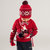 davebella戴维贝拉男女童秋冬季新款手套宝宝针织手套DBZ8397-2(ONE 圣诞红)第2张高清大图