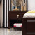 亚格林 新中式 床头柜 床边柜 橡胶木实木整装收纳储物卧室(床头柜1#)第5张高清大图