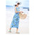 亲子装夏季新款母女度假沙滩背心长裙110-160 S-XL码女童绵绸宽松无袖连衣裙06(XL码 蓝色)第4张高清大图