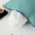 芳登(FOUNT) 轻奢丝光缎面羽丝棉枕头 舒适护颈枕家用单人枕芯(松石绿 40x60)第5张高清大图
