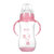 【两只装】运智贝婴儿奶瓶带手柄宽口pp感温变色奶瓶宝宝用品(蓝加粉 320ml+240ml)第2张高清大图