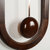 汉时欧式创意实木摆钟客厅家居个性挂钟时尚装饰静音石英钟表HP11(胡桃木)第5张高清大图