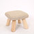缘诺亿 蘑菇创意换鞋凳儿童矮凳四脚方凳可拆洗家居凳实木卡通凳ht-005#(格子 24小时内发货)第5张高清大图