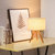 现代简约创意实木个性台灯木制阅读灯书桌创意调光橡木led台灯(橡木 按钮开关)第4张高清大图
