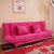 一米色彩 简易沙发折叠沙发床多功能两用双人单人小户型布艺沙发午休床懒人沙发(咖白格子绒布 1.8米)第2张高清大图