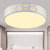 佳奂简约现代时尚LED吸顶灯客厅温馨浪漫卧室餐厅书房灯田园灯饰9087(樱花款直径30CM+LED正白光)第3张高清大图