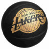 斯伯丁NBA湖人队徽球 篮球76-606Y(黑金双色 7号球)