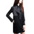 法国小众连衣裙长袖女中长款2021新款春秋名媛气质衬衫裙子设计感(黑色 S)第5张高清大图