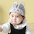春秋季宝宝帽子婴儿男童儿童棒球鸭舌帽0-3-6-12个月新生儿男童女童鸭舌帽(黑色)第3张高清大图