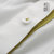 初语 2014夏装新款 女装白衬衫宽松拼接短袖衬衣女8420232146(米白色 M)第3张高清大图