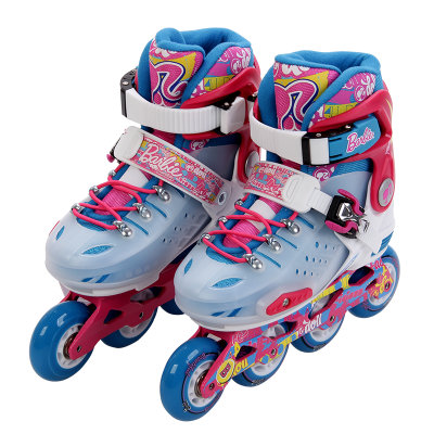 DISNEY/迪士尼芭比直排轮轮滑鞋成人男女平花鞋滑轮鞋 溜冰鞋滑冰鞋旱冰鞋(38-41可调)