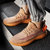 BEBEERU2021新款透气飞织椰子鞋350透明双色底男士运动鞋休闲潮流男鞋子  SXP2105(桔色 43)第3张高清大图
