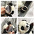 小包包女2018新款韩版ins百搭熊猫单肩包可爱卡通毛绒斜挎包(熊猫)第5张高清大图