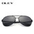 时尚经典飞行员太阳镜男子偏振光铝框夏季遮阳镜UV400紫外线防护HD眼镜Y7009(黑框灰片 均码)第3张高清大图