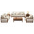 皮耐迪 全实木沙发组合北欧风小户型木质布艺现代新中式整装客厅家具(原木色 茶几)第5张高清大图