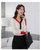 MISS LISA秋季新款女装V领撞色针织衫毛衣上衣T3210(杏色 XL)第4张高清大图