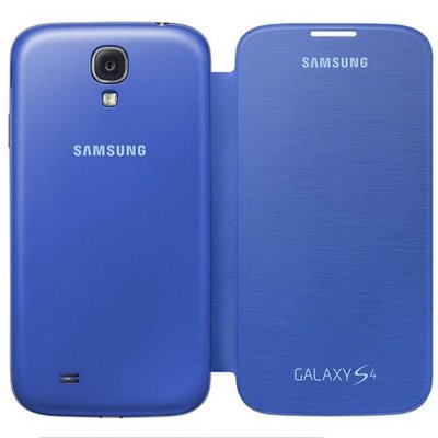三星（Samsung）S4原装炫彩皮套（深蓝色）