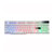 金河田彩虹岛系列 双USB背光游戏键鼠套装 悬浮键帽 机械手感 台式机笔记本一体机游戏家用办公键盘鼠标套装(白色)第5张高清大图