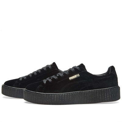 【Puma彪马 男女款蕾哈娜丝绒松糕鞋 364466