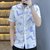 夏季男装短袖休闲商务男士衬衫1000-232(浅蓝色 M)第2张高清大图