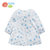 贝贝怡夏季纯棉女宝宝T恤婴儿上衣高腰裙圆点上衣151Q018(浅蓝 86cm)第2张高清大图