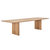 北欧简约家用餐桌椅大小户型全实木书桌 橡木桌子现代长方形工作台(橡木原木色220x95x75)第6张高清大图