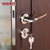TATA木门 标配室内门锁 简约静音锁 房门锁卫生间锁 亮光银#002J（单拍不发货）(默认 默认)第5张高清大图