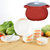 4升砂锅+6个米饭碗+6根勺子+2个8英寸菜盘子碟子餐具套装青花瓷陶瓷器喝汤碗家用韩式第4张高清大图