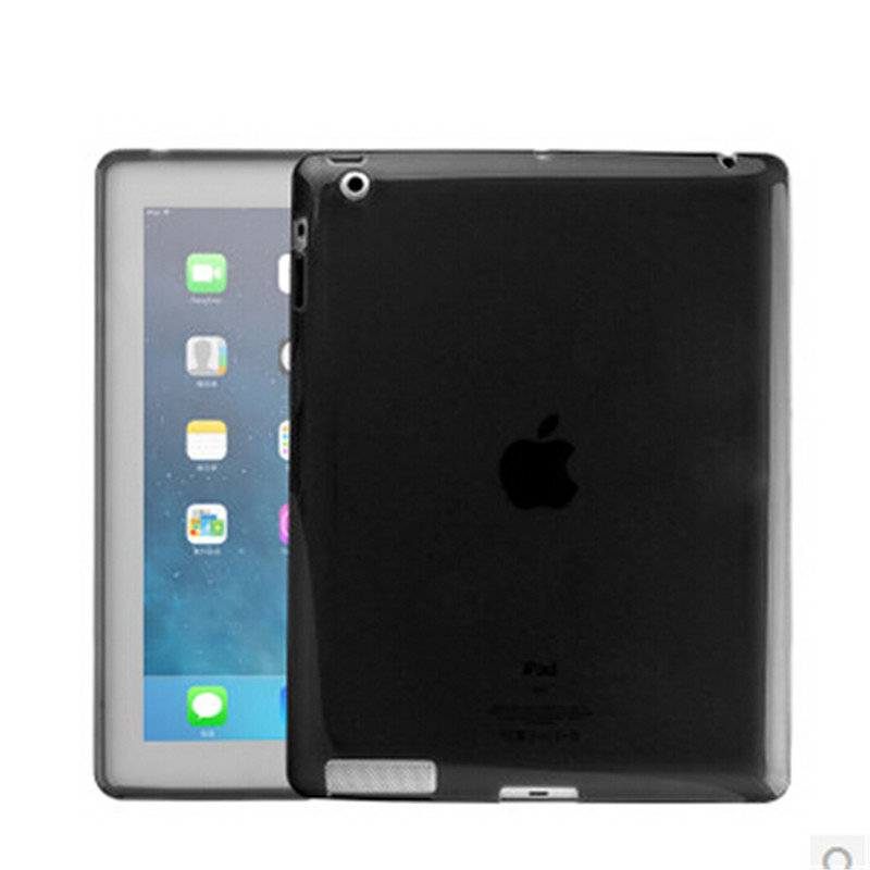 大嘴鸟ipad2保护套ipad4保护壳ipad3保护套tpu背壳超薄硅胶套黑色