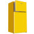 星星（XingXing）80升双门小冰箱 家用冷藏冷冻冰箱(BCD-80EB黄色)第3张高清大图