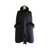 2017冬装新款韩版黑色矮个子中长款毛领羊绒大衣披风外套女第5张高清大图