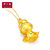 周大福（CHOW TAI FOOK）福星宝宝系列 3D硬金 足金黄金吊坠 财富宝宝 R7621 定价第5张高清大图